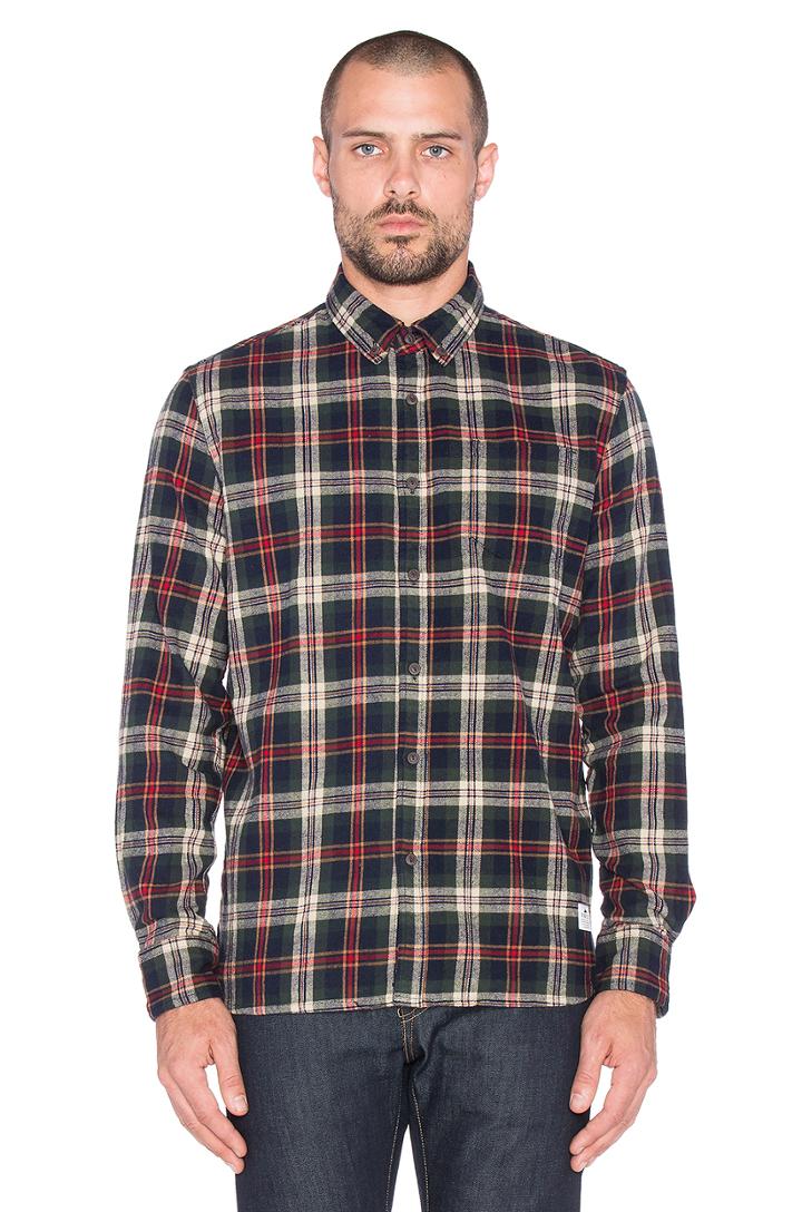 Harmon Brushed Plaid Button Up