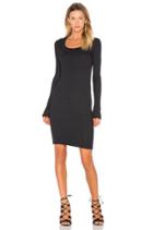 Wide Neck Long Sleeve Dress