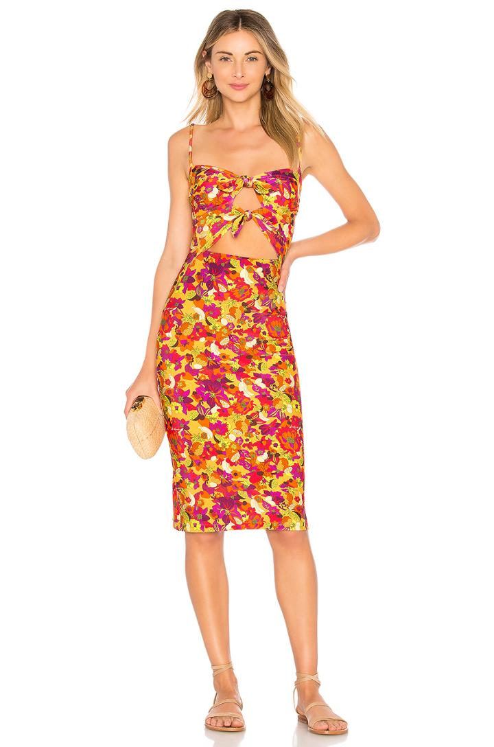 Fruits Print Short Dress