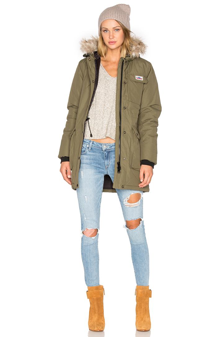 Lexington Hooded Mountain Parka With Faux Fur Hood