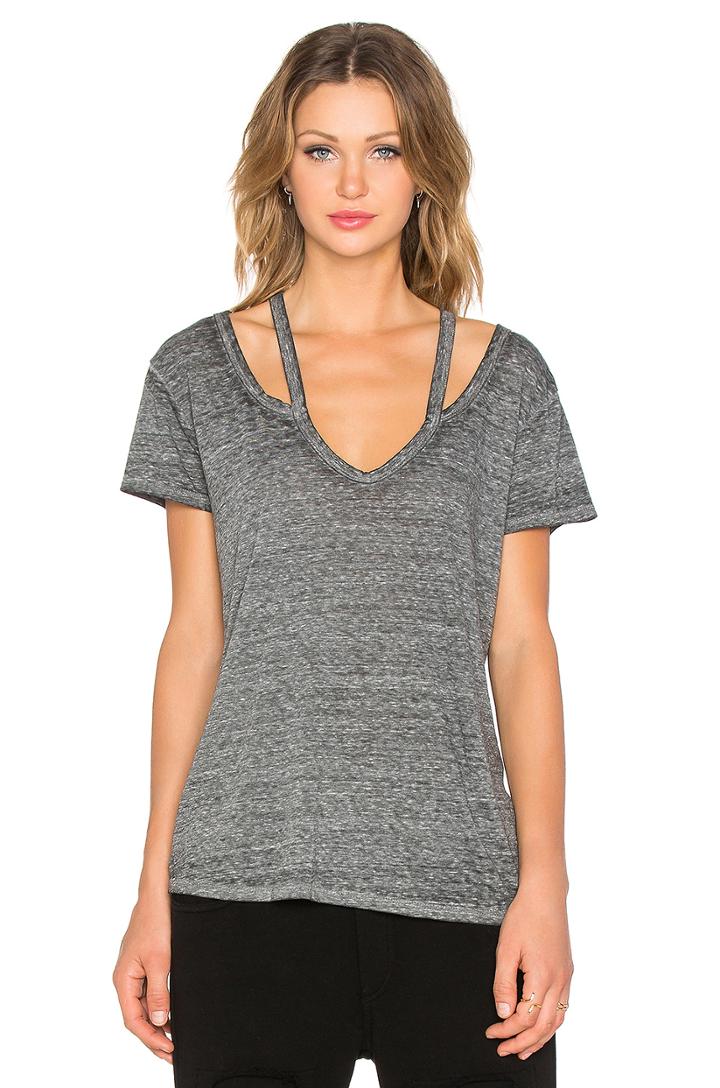 Split V Neck Tee