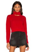 Open Neck Crew Sweater