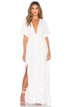 Embroidered Slit Maxi Dress