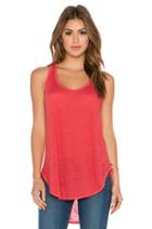 Lux Slub Slouchy Shirttail Tank