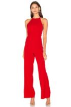Wrap Front Plunge Back Detail Wide Leg Jumpsuit