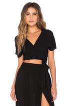 Short Sleeve Wrap Top