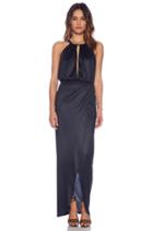 Sueded Halter Gown