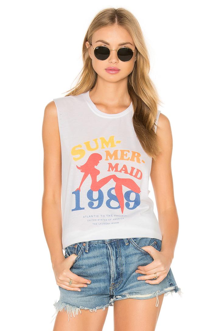 Sum Mer Maid Muscle Tee