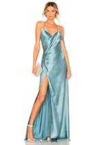 X Revolve Strappy Cowl Wrap Gown