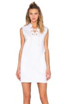 Denim Lace Up Dress