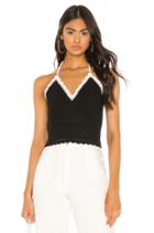 Saran Cropped Halter Tank
