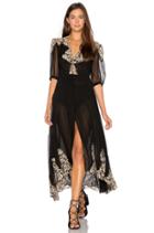 By Carisa Rene Antique Lace Wrap Gown