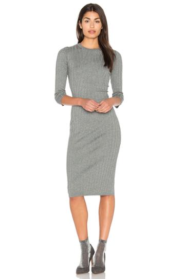 Crossed Rib Sweater Dress