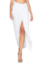 Delfine Draped Midi Skirt