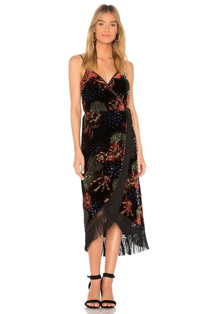 Romantic Burnout Fringe Midi Dress