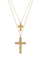 Double Cross Necklace