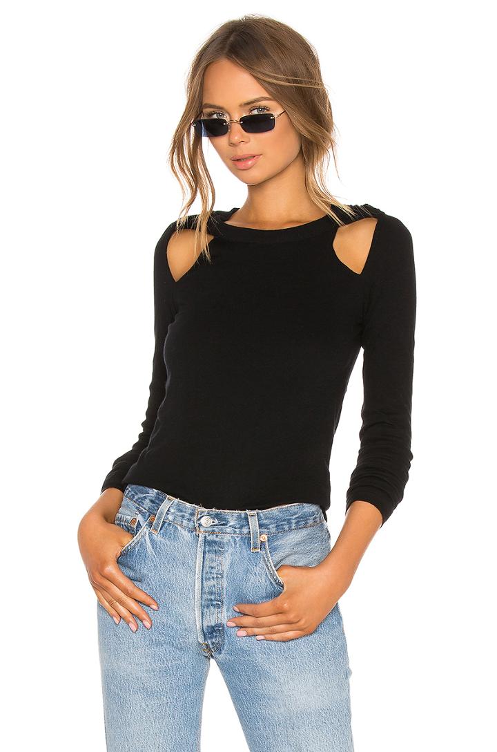 Twisted Shoulder Sweater