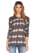 Tie Dye Torn Stitch Crew Sweater