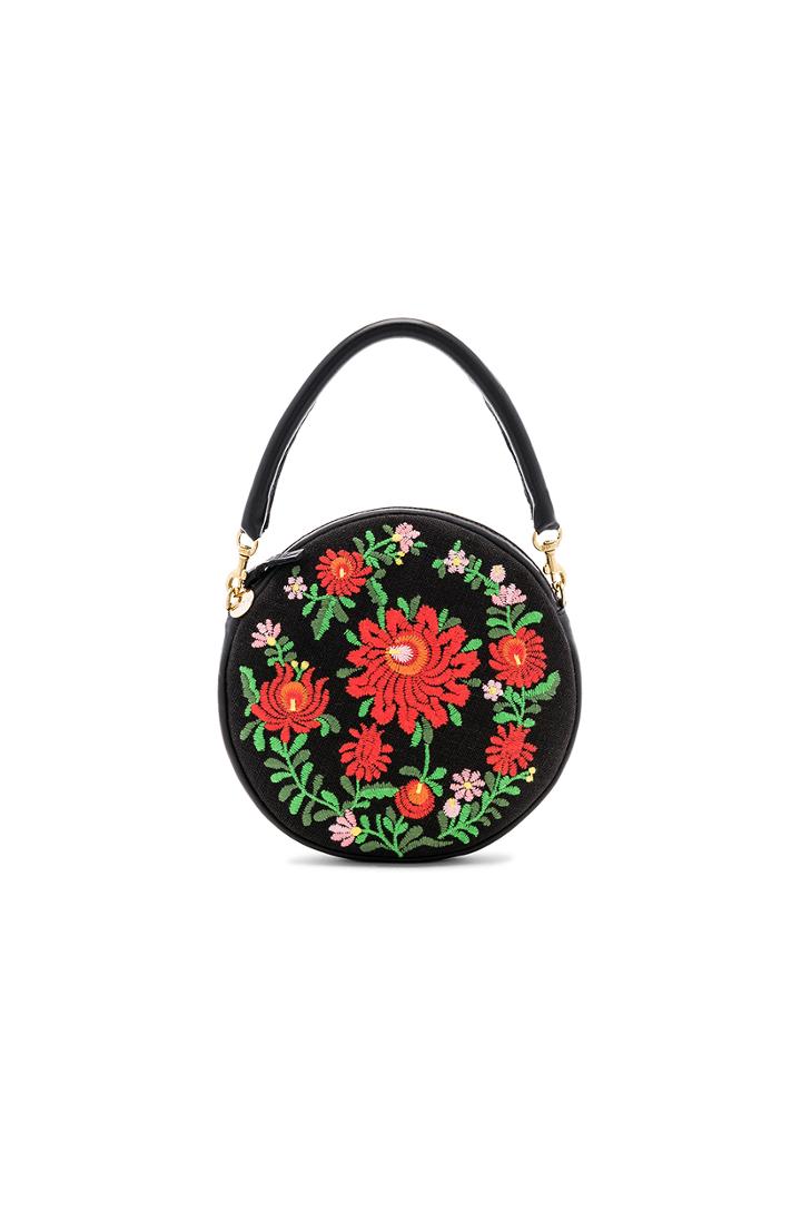 Mexican Embroidered Circle Bag