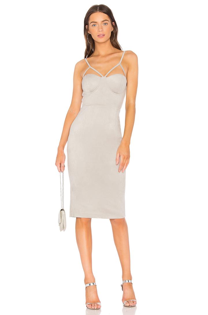 Abbey Suede Midi Dress