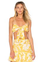 Tropical Leaves Knot Top
