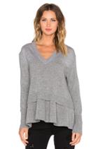Contrast Basic V Neck Sweater