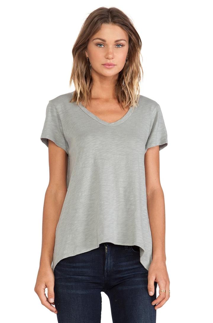 Slub Jersey Short Sleeve Shrunken Boyfriend Tee