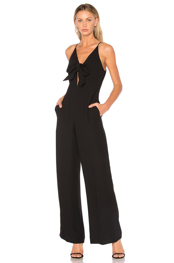 Tie Front Wide Leg Jumpsuit