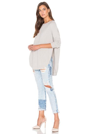 Rib Knit Raglan Sweater