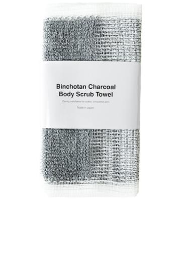 Binchotan Charcoal Body Scrub Towel