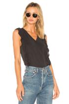 Ruffle Sleeve Top In Black