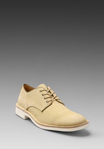 John Varvatos Star Usa Sid Canvas Derby In Tan