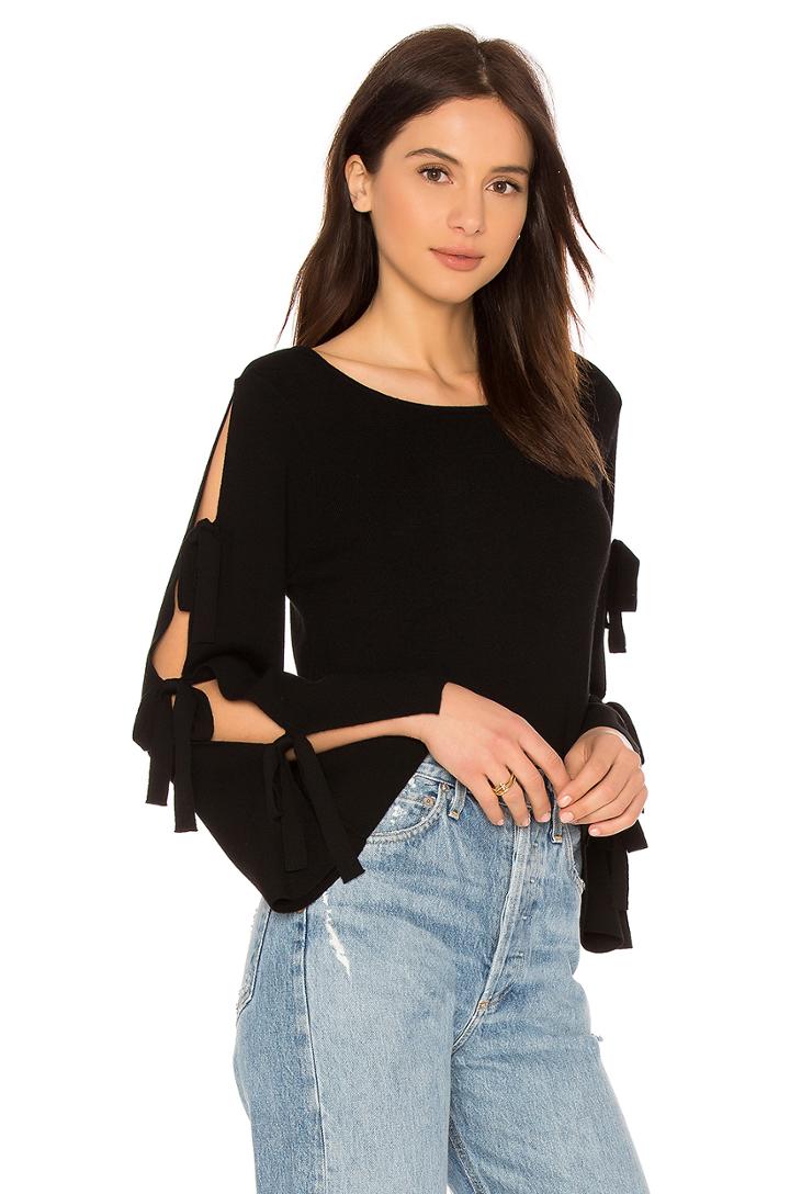 Tied Together Flare Sleeve Pullover