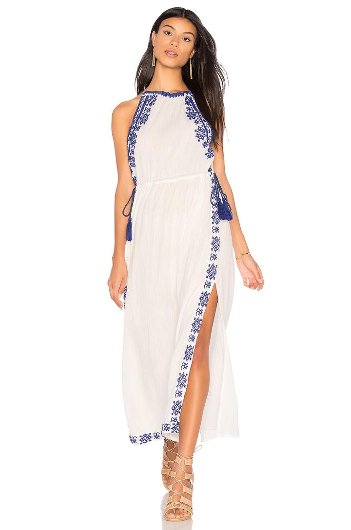 Ancon High Neck Slit Maxi Dress