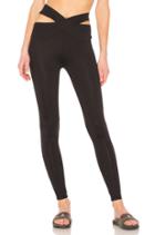 Crossed Cut Out Waist Legging