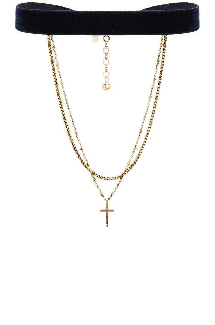 Chain & Cross Choker
