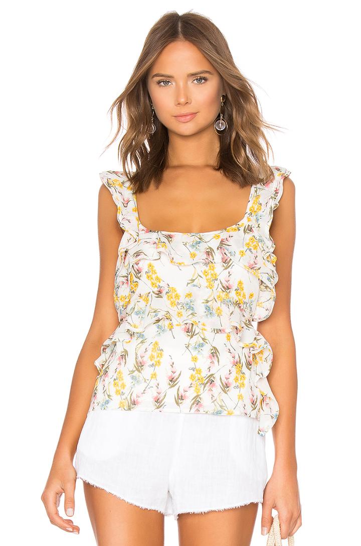 Fleur Ruffled Top