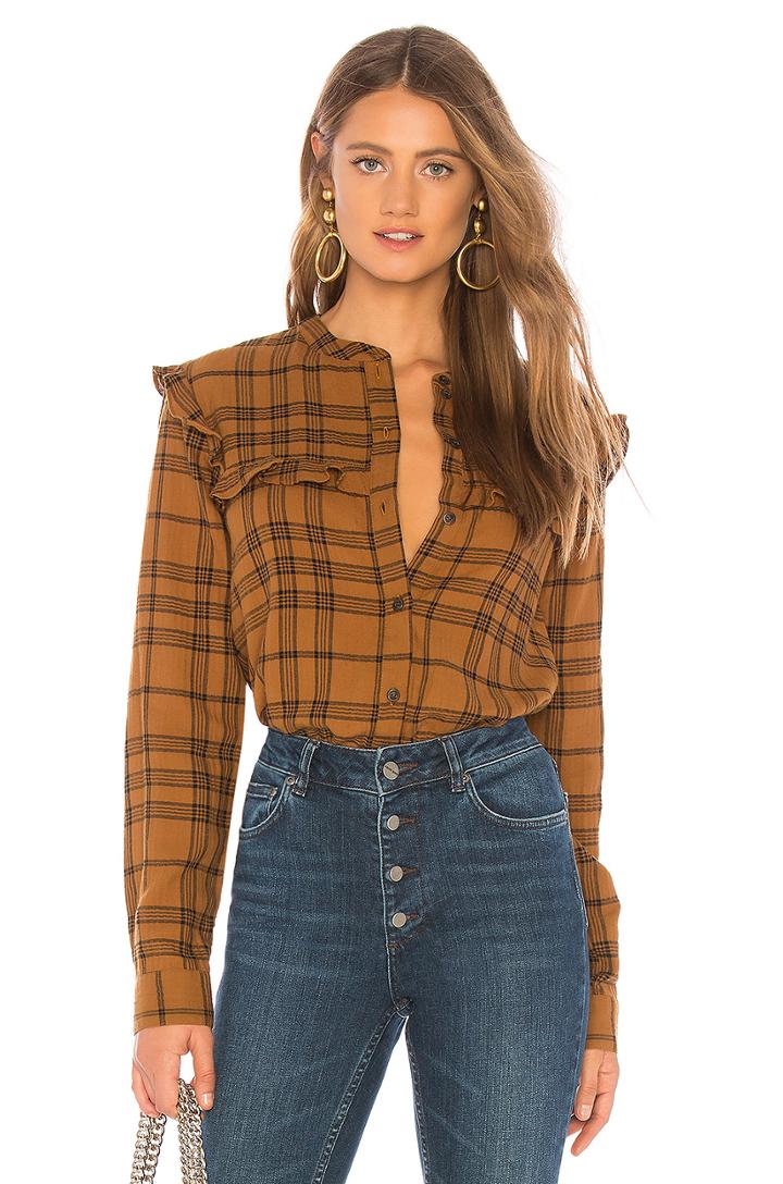 Hill St. Ruffle Yoke Shirt