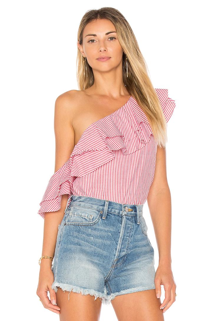The Asymmetric Ruffle Blouse