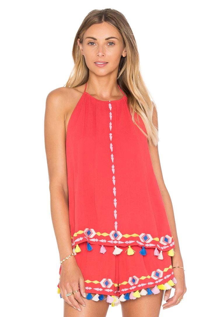 Java Halter Tank In Coral