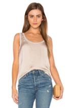 Satin Scoop Neck Tank