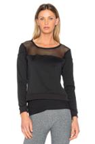 Mesh Panel Sweatshirt