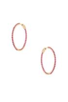 Small Pink & Gold Hoops