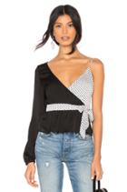 Hayley Two Tone Wrap Top