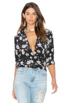 Leema Ditsy Floral Print Button Up