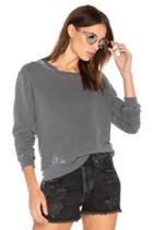 French Terry Sweatshirt With Lace