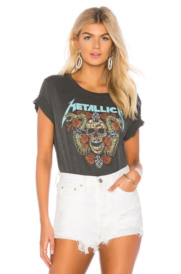 Metallica Skull And Roses Tee