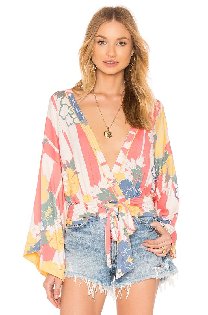 That's A Wrap Printed Top
