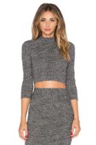 Christa Mockneck Crop Top