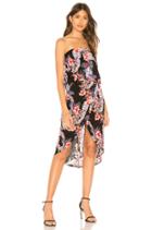 Wild Hibiscus Strapless Dress